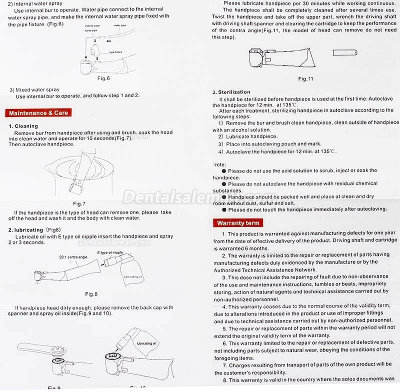 Tealth 3203CH Detachable 20:1 Dental Implant Reduction Contra Angle Handpiece